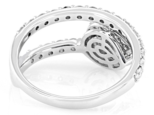 Pre-Owned Prazana® Lab-Grown Diamonds 0.75ctw White Diamond Rhodium Over Sterling Silver Ring, F-G S - Size 7