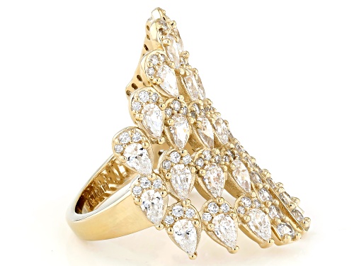 Pre-Owned Bella Luce® 10.91ctw White Diamond Simulant Eterno™ Yellow Ring(6.61ctw DEW) - Size 5