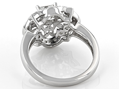 Pre-Owned MOISSANITE FIRE(R) 1.16CTW DEW PLATINEVE(R) AND 14K ROSE GOLD ACCENT OVER PLATINEVE(R) RIN - Size 6