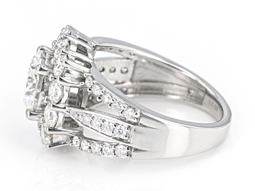 Pre-Owned MOISSANITE FIRE® 3.62CTW DEW ROUND BRILLIANT PLATINEVE® RING - Size 8