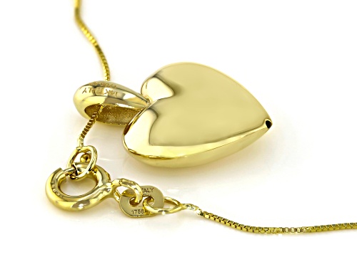 Pre-Owned 14k Yellow Gold Heart Pendant 18 Inch Necklace
