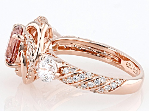 Pre-Owned Bella Luce® Esotica™ 5.24ctw Blush Zircon And White Diamond Simulants Eterno™ Rose Ring - Size 7