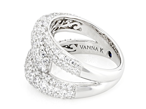 Pre-Owned Vanna K™ For Bella Luce® 4.51ctw White Diamond Simulant Platineve® Ring - Size 9