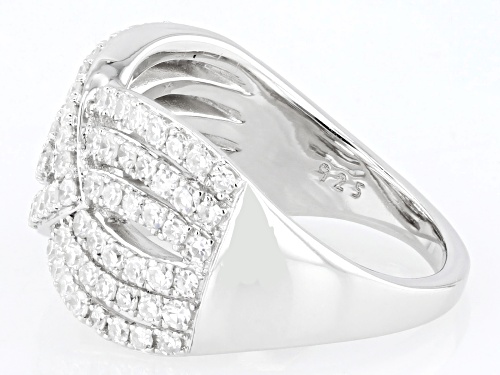 Pre-Owned Prazana® Lab-Grown Diamonds 1.00ctw White Lab-Grown Diamond Rhodium Over Sterling Silver B - Size 7