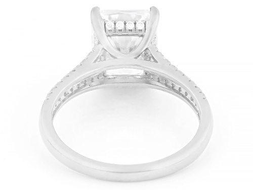 Pre-Owned MOISSANITE FIRE® 4.50CTW DEW REC RADIANT AND ROUND PLATINEVE® RING - Size 5