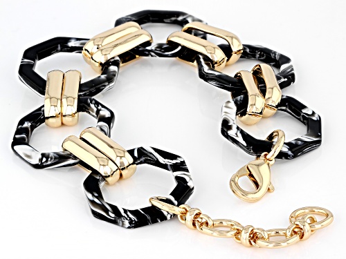 Pre-Owned Paula Deen Jewelry™ Acrylic Gold Tone Bracelet