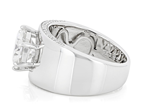 Pre-Owned MOISSANITE FIRE® 2.95CTW DEW ROUND BRILLIANT PLATINEVE® RING - Size 7