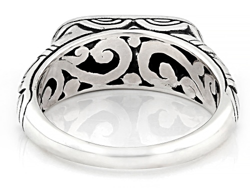 Pre-Owned Artisan Collection of Bali™ Sterling Silver & 18K Gold Scallop Patterned Ring - Size 11