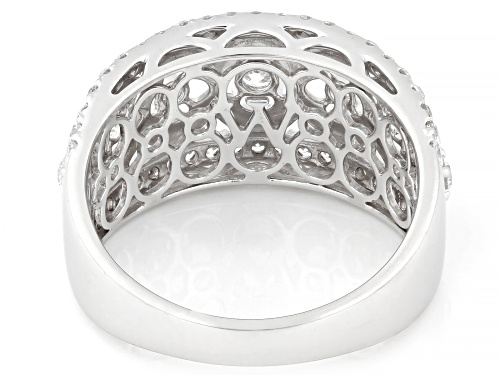 Pre-Owned Charles Winston For Bella Luce® 1.17ctw White Diamond Simulants Rhodium Over Sterling Silv - Size 6