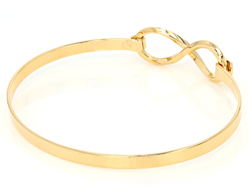 Pre-Owned Moda Al Massimo® 18k Yellow Gold Over Bronze Infinity Bracelet - Size 8
