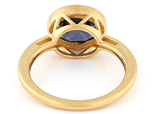 Pre-Owned 2.70ct Lab Created Alexandrite 18K Yellow Gold Over Sterling Ring - Size 8