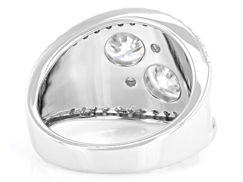Pre-Owned MOISSANITE FIRE® 2.88CTW DEW ROUND BRILLIANT PLATINEVE® RING - Size 6