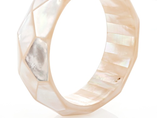 Pre-Owned White South Sea Mother-Of-Pearl Bangle