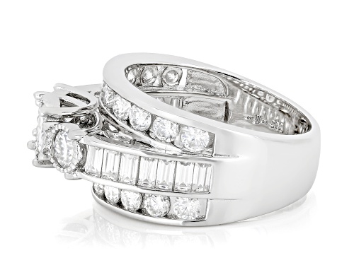 Pre-Owned MOISSANITE FIRE® 2.96CTW DEW ROUND PLATINEVE® RING - Size 7