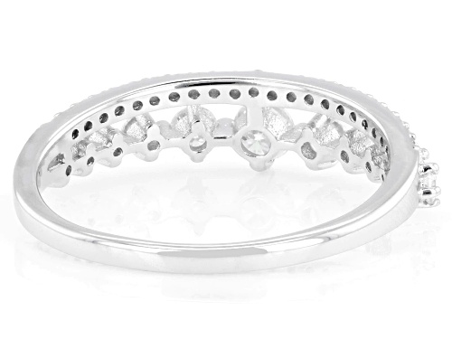 Pre-Owned MOISSANITE FIRE® 0.64CTW DEW ROUND BRILLIANT PLATINEVE® RING - Size 5