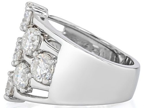 Pre-Owned MOISSANITE FIRE® 4.50CTW DEW ROUND PLATINEVE® RING - Size 8