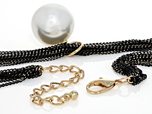 Pre-Owned Paula Deen Jewelry™ Pearl Simulant Gold Tone Multi-Strand Necklace
