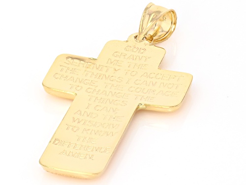 Pre-Owned 10k Yellow Gold Crucifix with Prayer Cross Pendant
