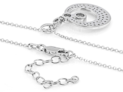 Pre-Owned MOISSANITE FIRE® 1.20CTW DEW ROUND BRILLIANT PLATINEVE® PENDANT AND CHAIN