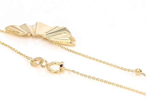 Pre-Owned Stefano Oro® 14k Yellow Liquid Gold Wave Necklace - Size 18
