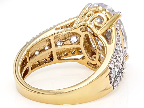 Pre-Owned Bella Luce® 10.10ctw White Diamond Simulant Eterno™ Yellow Ring(6.12ctw DEW) - Size 10