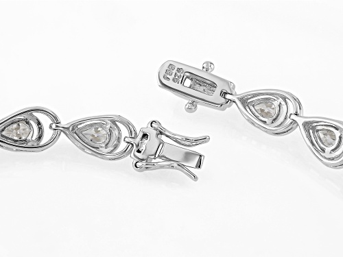 Pre-Owned MOISSANITE FIRE® 6.02CTW DEW PEAR SHAPE  PLATINEVE® TENNIS BRACELET - Size 7.25