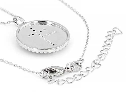 Pre-Owned Bella Luce® Ottone 0.30ctw White Diamond Simulant Rhodium Plated Pendant