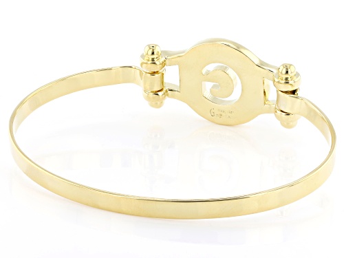 Pre-Owned Moda Al Massimo® 18K Yellow Gold Over Bronze Cardano Initial 