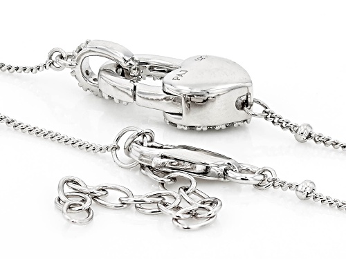 Pre-Owned MOISSANITE FIRE® 0.34CTW DEW ROUND BRILLIANT PLATINEVE® NECKLACE - Size 18