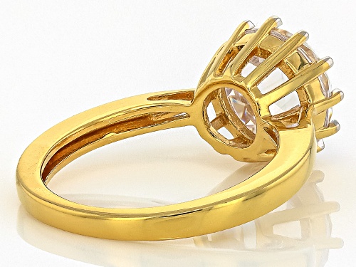 Pre-Owned Bella Luce® 5.25ctw White Diamond Simulant Eterno™ Yellow Rose Cut Solitaire Ring - Size 8