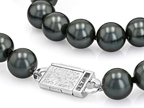 Pre-Owned Pearlfection® 12mm Tahitian Simulant With Bella Luce® Rhodium Plated 18