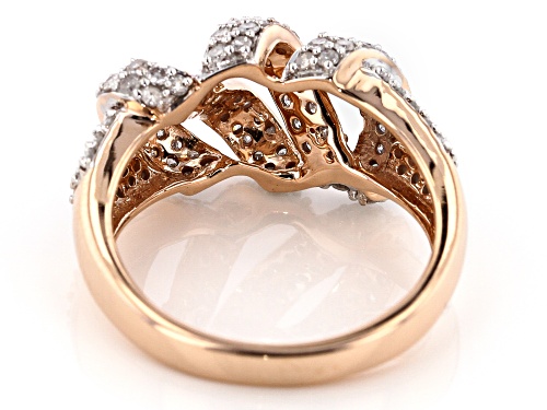 Park Avenue Collection® 1.00ctw Round White Diamond 14K Rose Gold Ring - Size 6