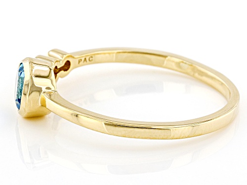 Park Avenue Collection® 0.55ctw Topaz And Diamond 14k Yellow Gold December Birthstone Ring - Size 7