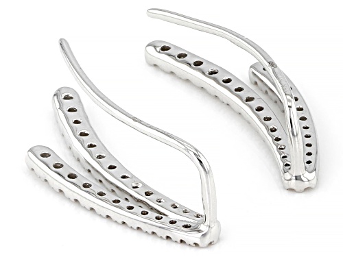 Park Avenue Collection® 0.40ctw Round White Diamond 14k White Gold Drop Earrings