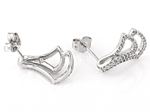 Park Avenue Collection® 0.33ctw Round White Diamond 14k White Gold Drop Earrings