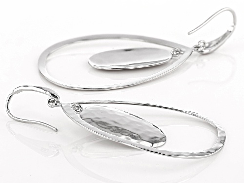 Paula Deen Jewelry™ Rhodium Over Brass Hammered Dangle Earrings