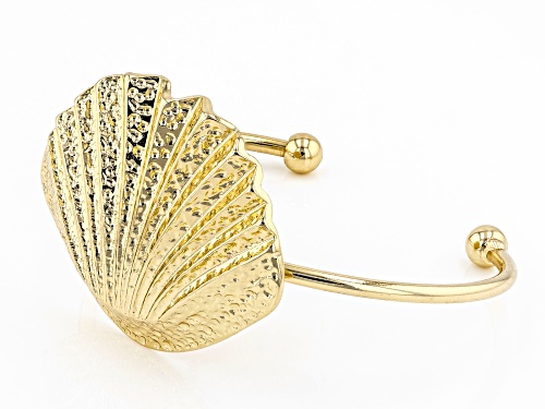 Paula Deen Jewelry™ Hammered Gold Tone Seashell Cuff Bracelet