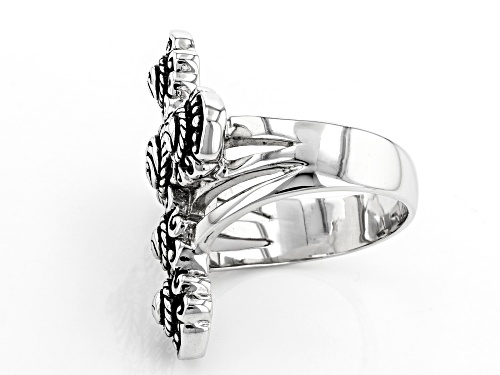 Paula Deen Jewelry™ Oxidized Rhodium Over Brass Filigree Cross Ring - Size 8