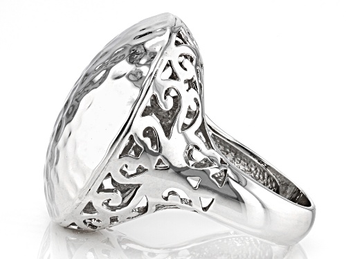 Paula Deen Jewelry™ Textured Rhodium Over Sterling Silver Dome Ring - Size 7