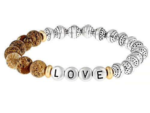 Paula Deen Jewelry™ Jasper & Acrylic Gold & Silver Tone 