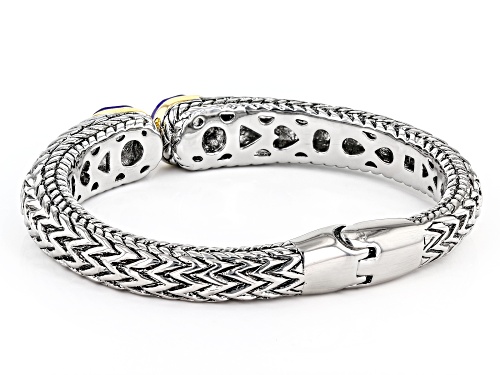 Paula Deen Jewelry™ Sapphire Color Crystal Two-Tone Cuff  Bracelet