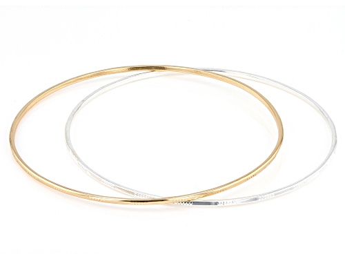 Paula Deen Jewelry™ Silver & Gold Tone Set of 12 Bangle Bracelets - Size 8.25