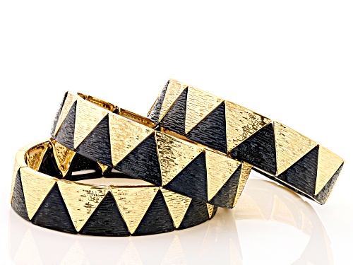 Paula Deen Jewelry™ Two-Tone Set of 3 Bracelets