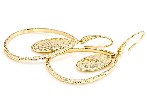 Paula Deen Jewelry™ Gold Tone Hammered Dangle Earrings