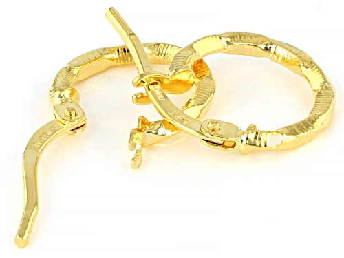 Pre-Owned 10k Yellow Gold Diamond Cut Hoop Earrings 8mm