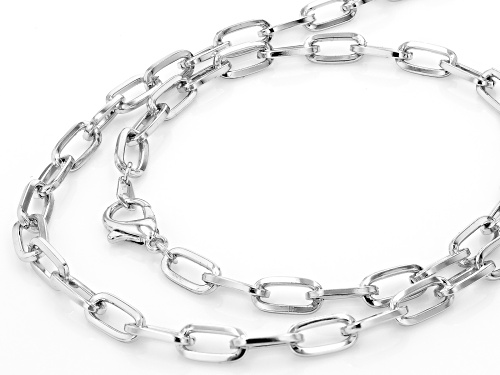 Pre-Owned Off Park ® Collection, Silver Tone 7 Necklaces and 7 Bracelets Jewelry Roll Chain Set