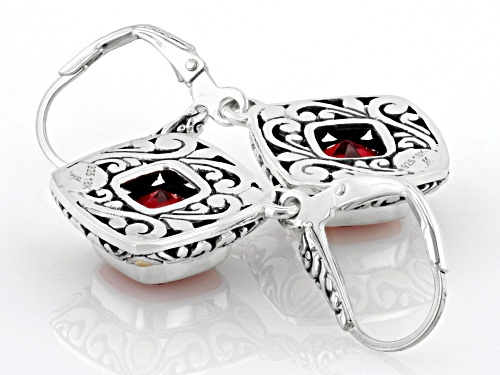 Pre-Owned Artisan Collection of Bali™ 3.40ctw Quartz Doublet Sterling Silver With 18K Gold Accent Ea