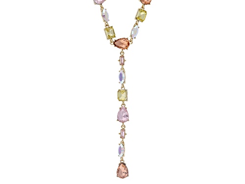 Pre-Owned Off Park® Collection, Multi-Color Crystal Gold Tone Necklace & Earring Set