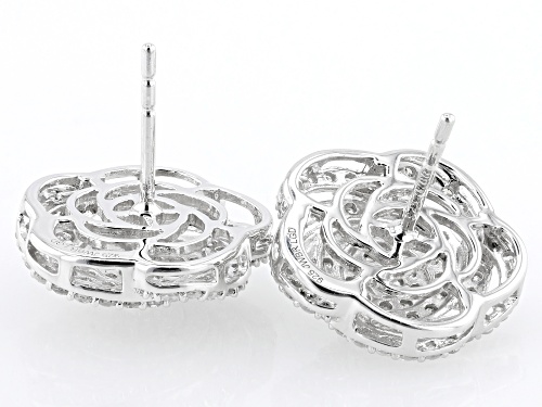 Pre-Owned Prazana® Lab-Grown Diamonds 1.00ctw White Lab-Grown Diamond Rhodium Over Sterling Silver E