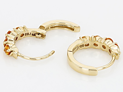 Pre-Owned 0.54ctw Spessartite 10k Yellow Gold Earrings